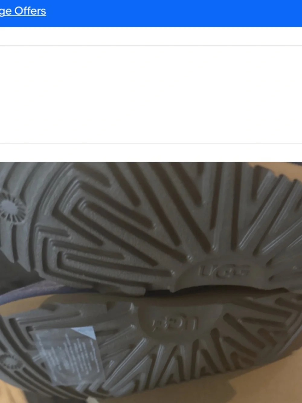 UGG KIDS LOWMEL SNEAKER - 1152410K - DUSTED IRIS Size 1 New Inbox